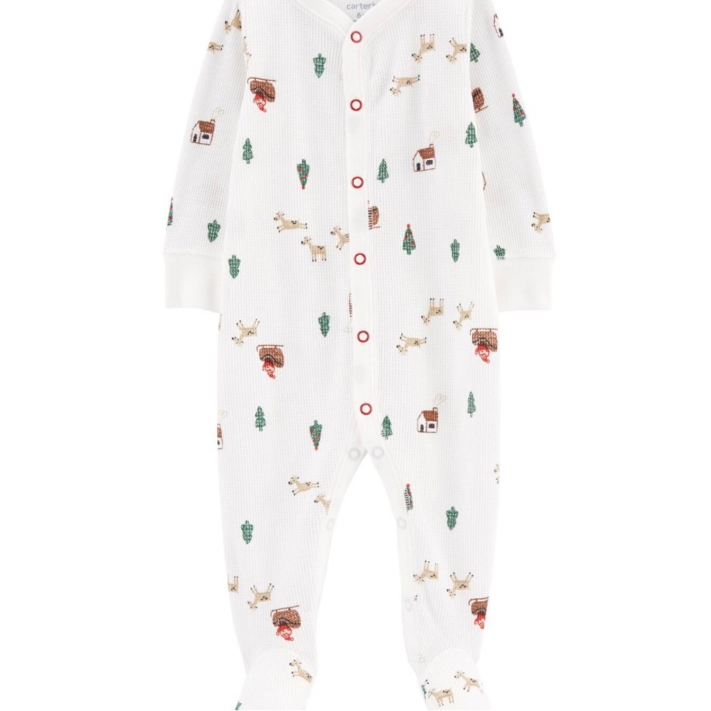 Carter’s Baby Christmas Snap Up Thermal Sleep & Play Pajamas